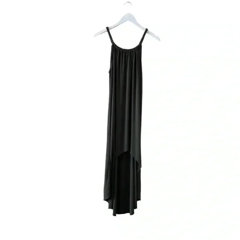 Olive Green Bohemian Festival Soft Casual Oversized Maxi Dress SZ L #1004
